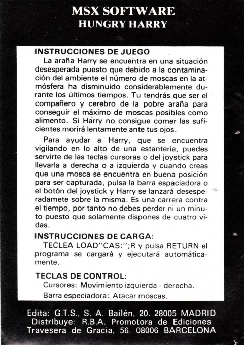 Hungry Harry — box-2D-back (SP)