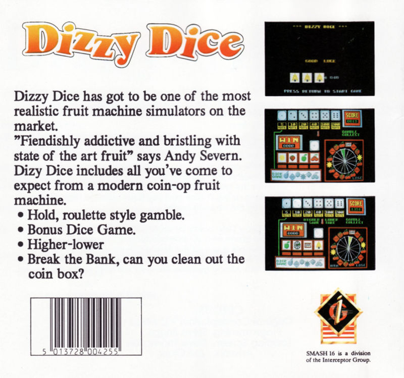 Dizzy Dice — box-2D-back (UK)