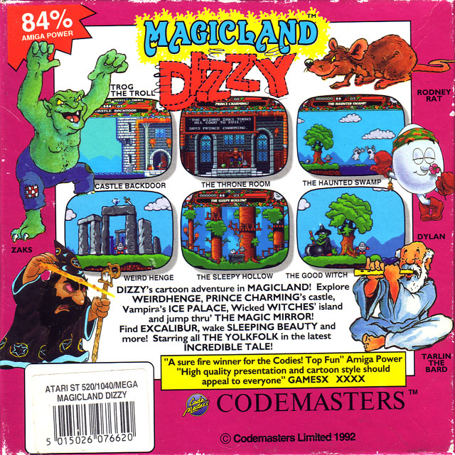 Dizzy 4 - Magicland Dizzy — box-2D-back (EU)
