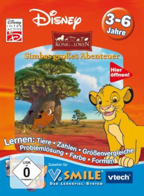 Lion King - Simba's Big Adventure, The — box-2D (DE)