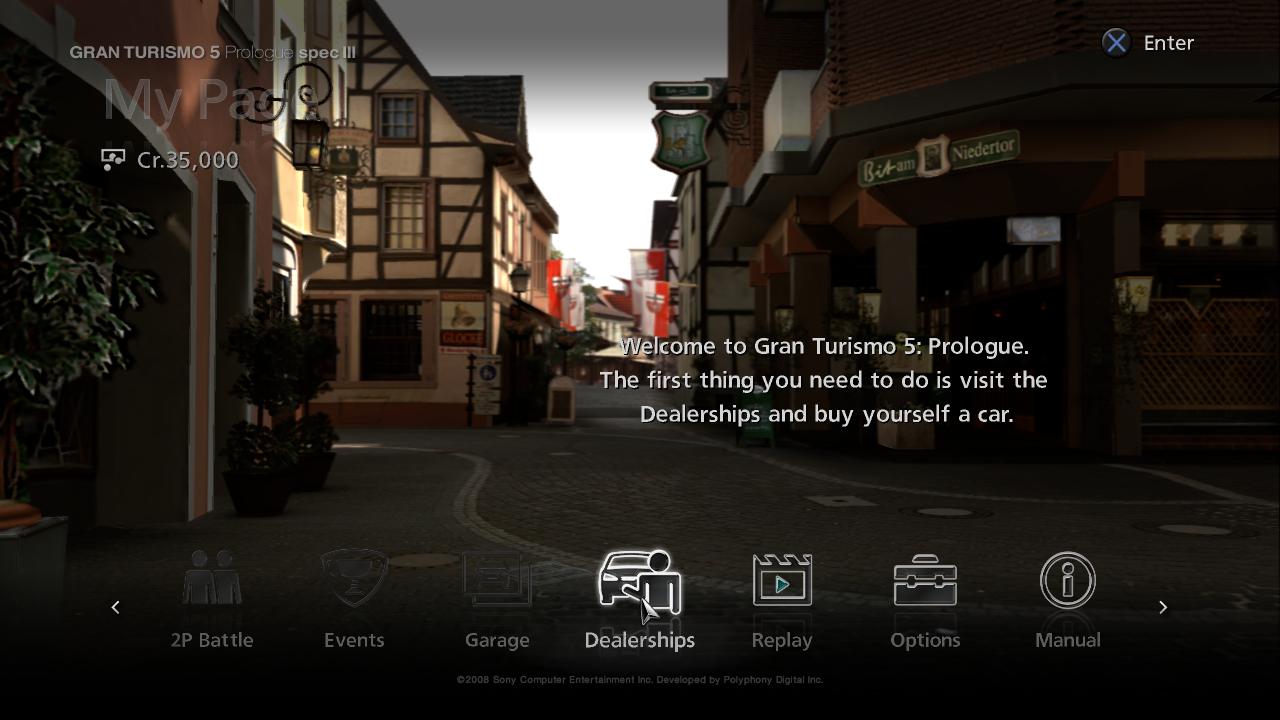 Gran Turismo 5 - Prologue Spec III — sstitle (JP)