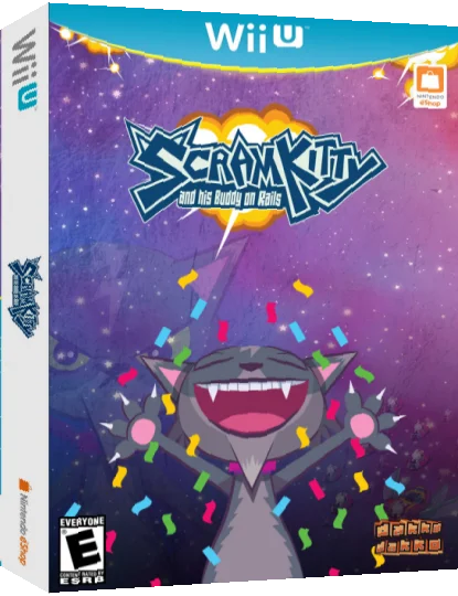 Scram Kitty and his Buddy on Rails — box-3D (US)