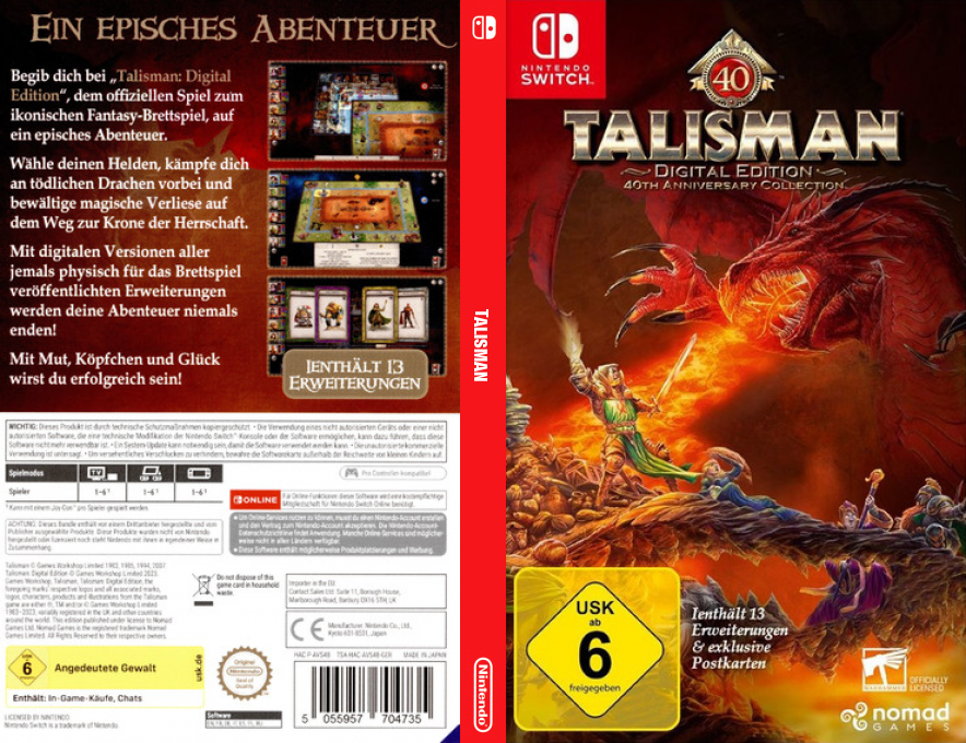 Talisman - 40th Anniversary Collection — box-texture (DE)