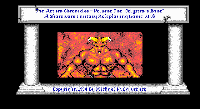 Aethra Chronicles - Volume One - Celystra's Bane, The box art