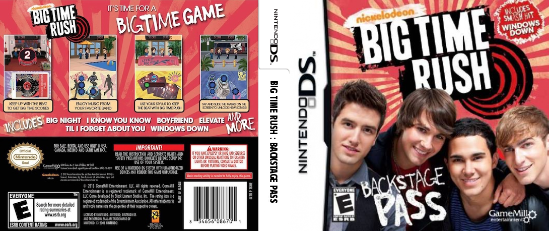 Big Time Rush - Backstage Pass — box-texture (US)