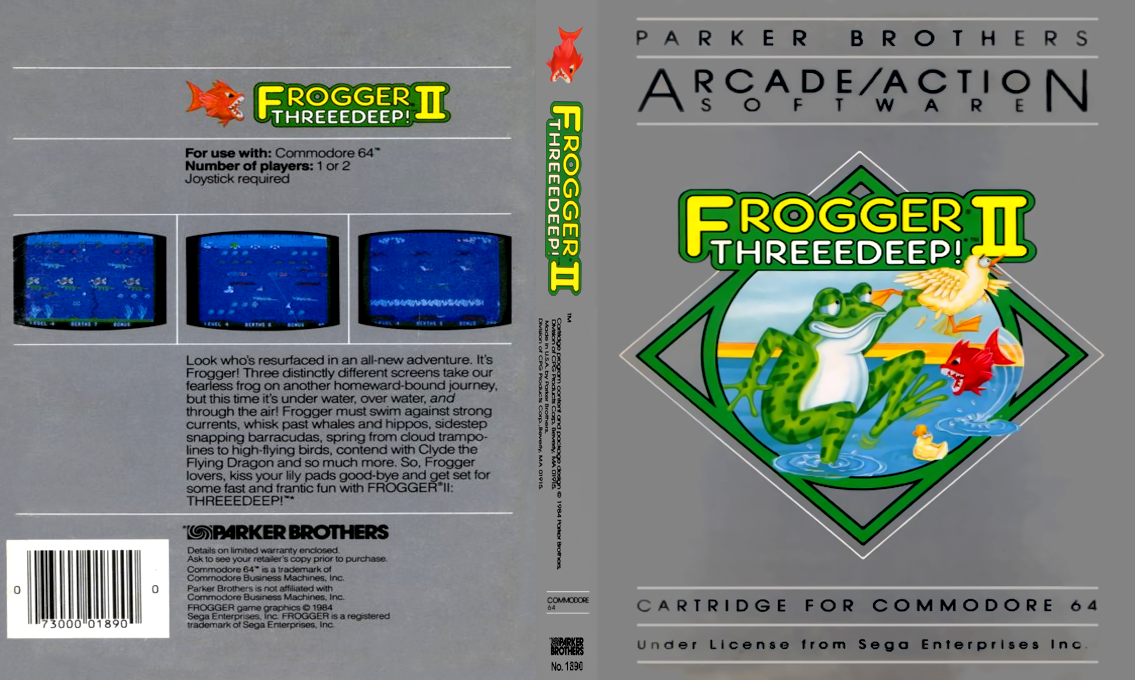 Frogger II : Threeedeep! — box-texture (US)