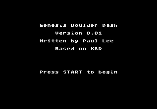 Genesis Boulder Dash — sstitle (WOR)