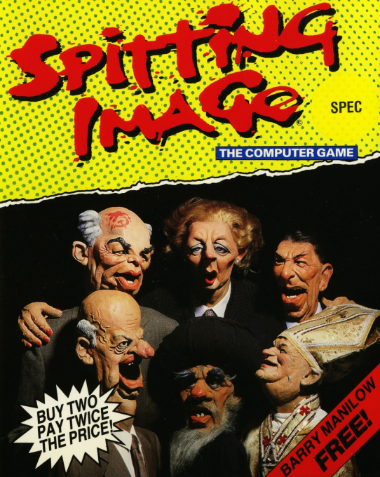 Spitting Image - The Computer Game box art