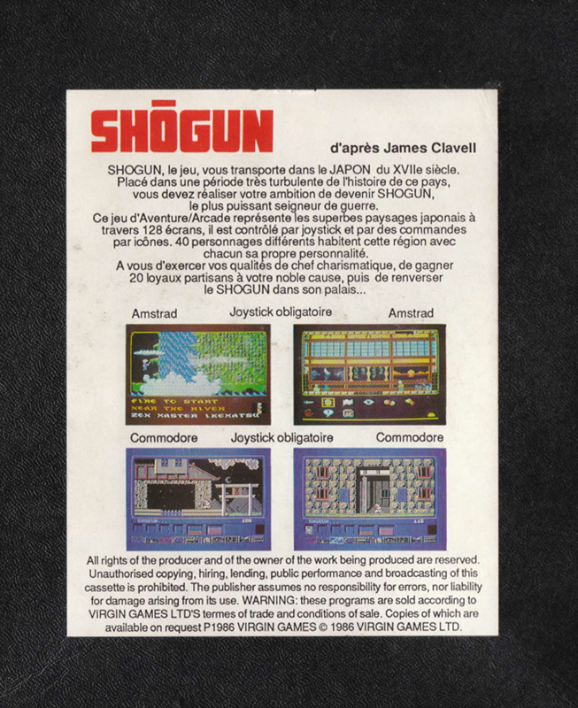 Shogun — box-2D-back (FR)