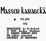 Master Karateka — sstitle (WOR)