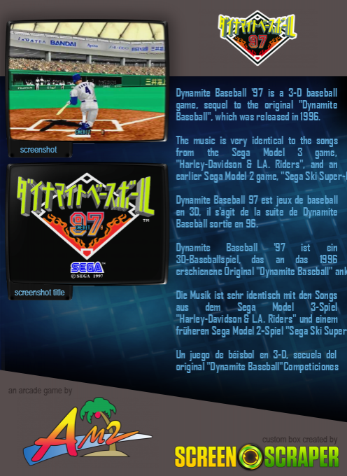 Dynamite Baseball 97 — box-2D-back (SS)