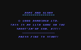 Hope And Glory — sstitle (WOR)