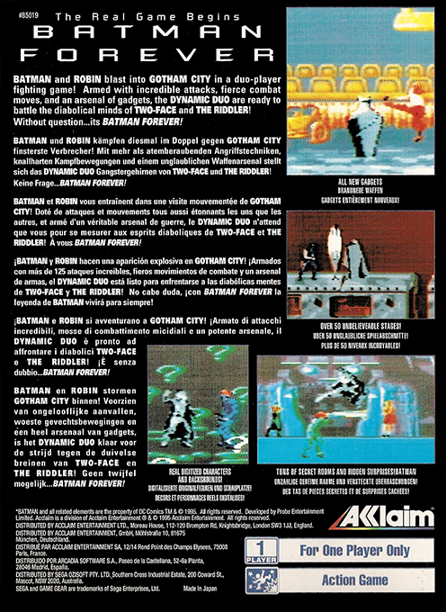 Batman Forever — box-2D-back (EU)