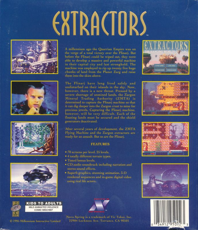 Extractors - The Hanging Worlds of Zarg — box-2D-back (US)