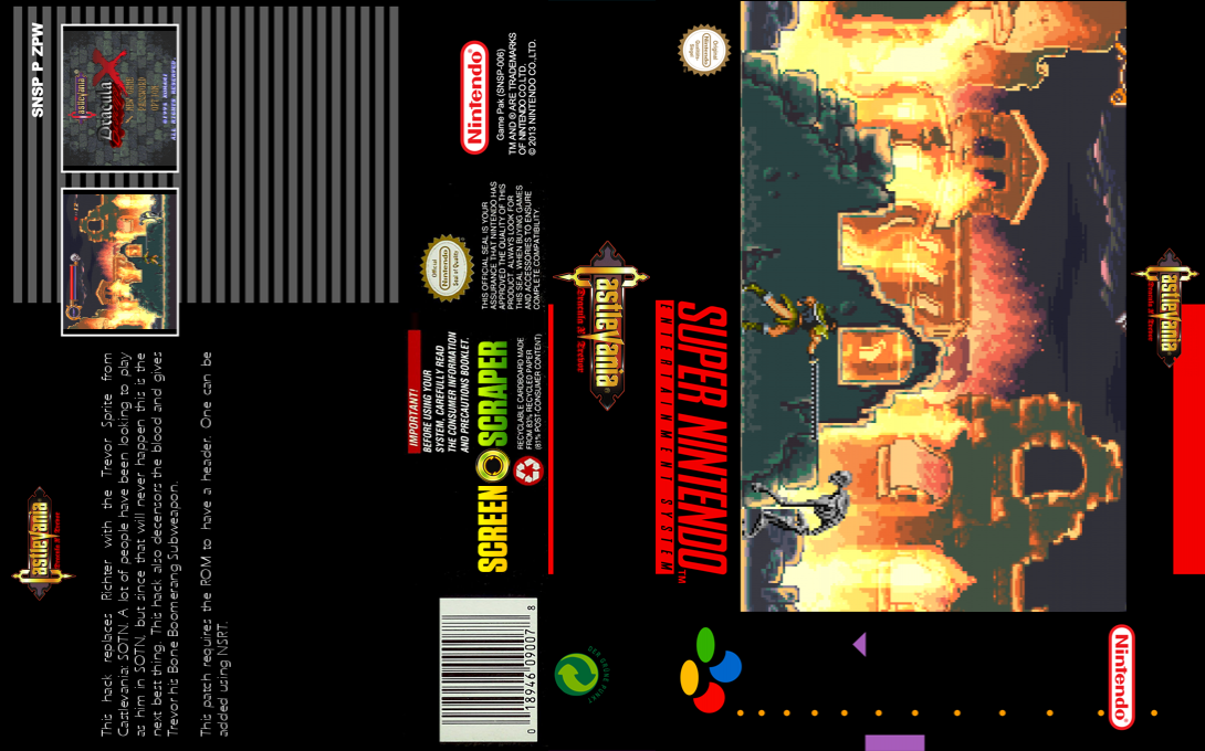 Castlevania - Dracula X - Trevor — box-texture (SS)