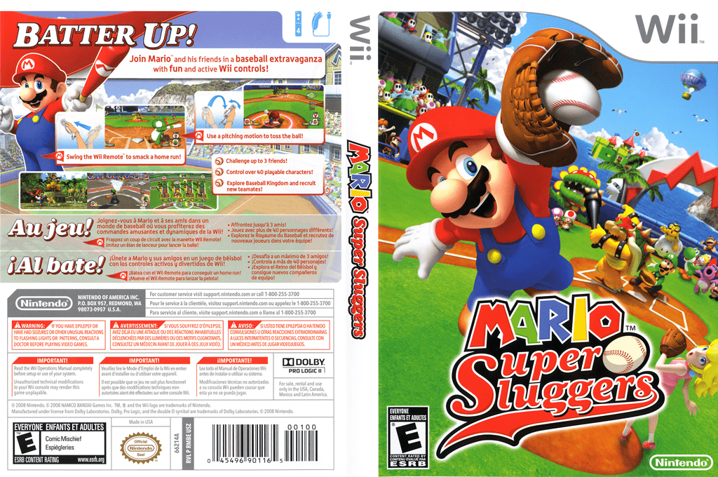 Mario Super Sluggers — box-texture (US)