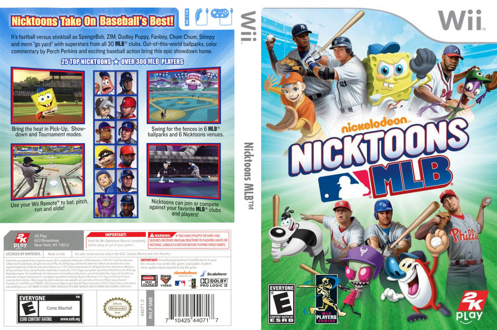 Nickelodeon Nicktoons MLB — box-texture (US)