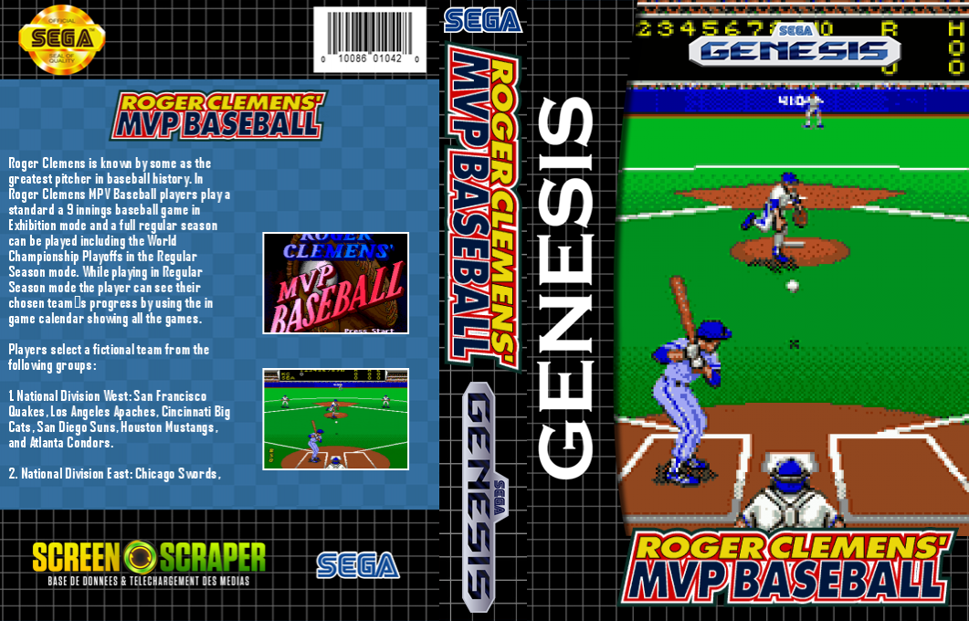 Roger Clemens' Mvp Baseball — box-texture (SS)