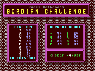 Calhoon's Gordian Challenge — ss (WOR)