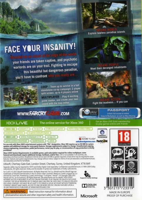Far Cry 3 — box-2D-back (EU)