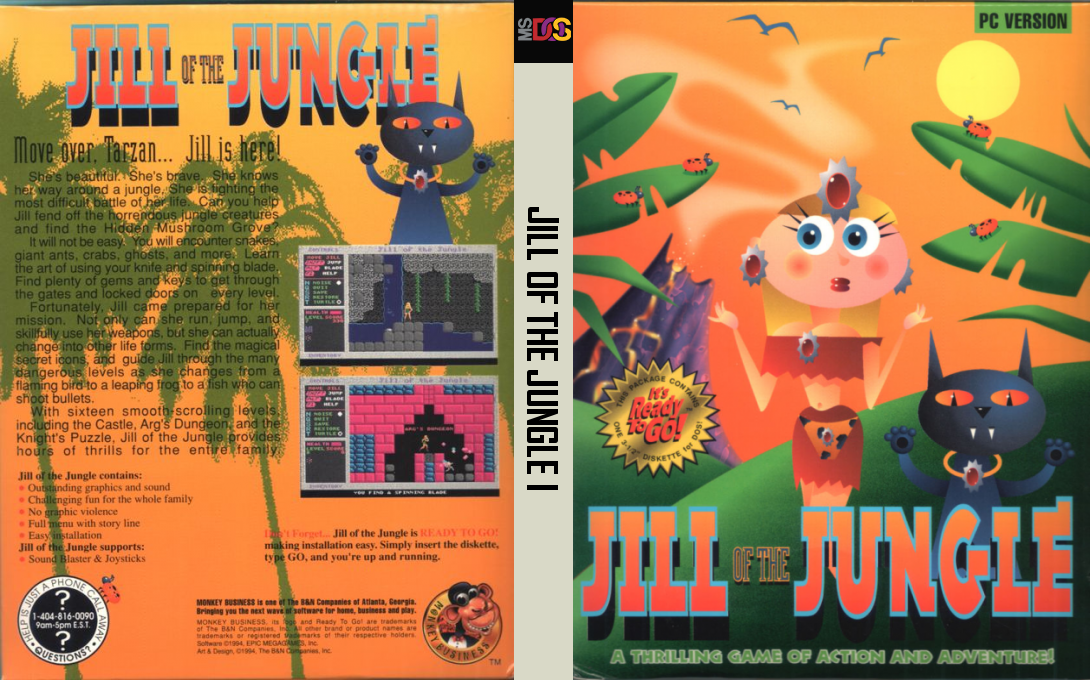 Jill Of The Jungle — box-texture (US)