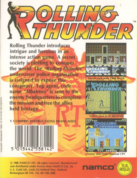 Rolling Thunder — box-2D-back (EU)