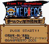 From Tv Animation One Piece - Yume No Luffy Kaizokudan Tanjou! — sstitle (JP)