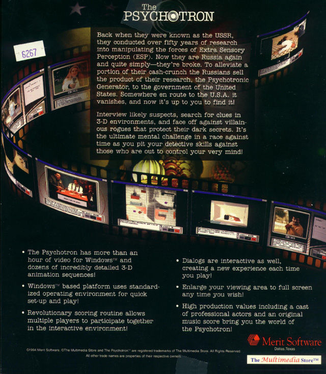 The Psychotron — box-2D-back (US)