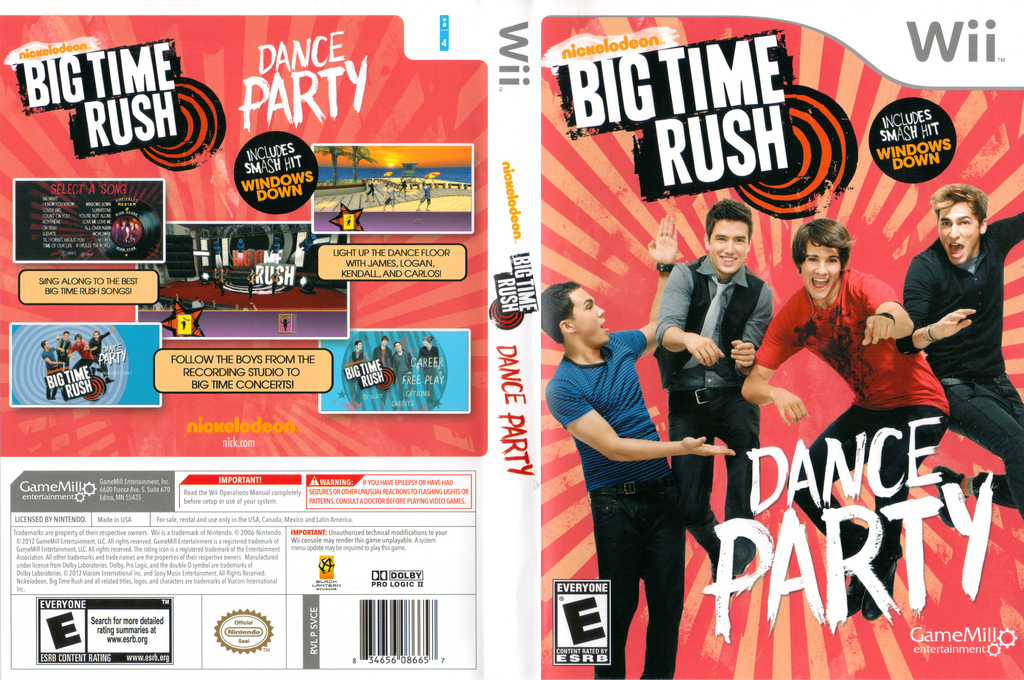 Nickelodeon Big Time Rush - Dance Party — box-texture (US)