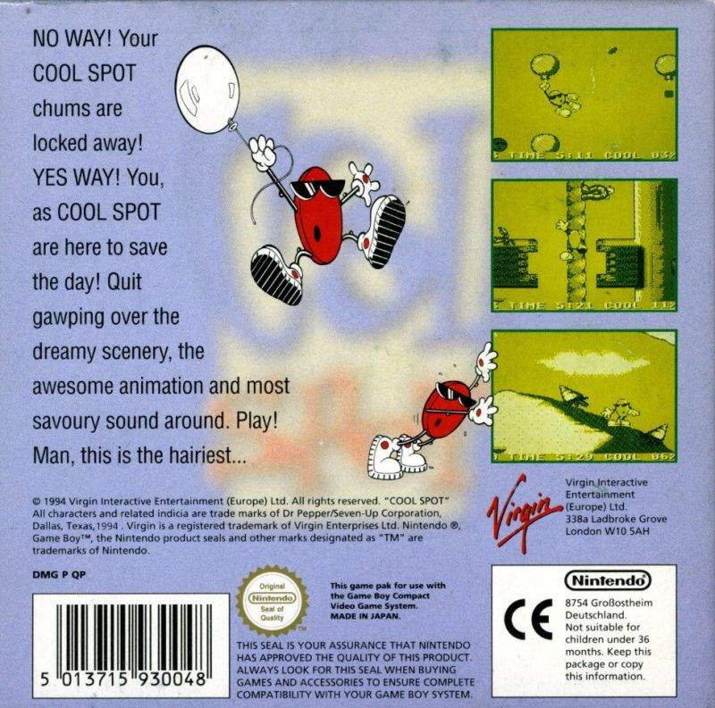 Cool Spot — box-2D-back (EU)