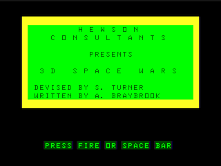 3d Space Wars — sstitle (WOR)