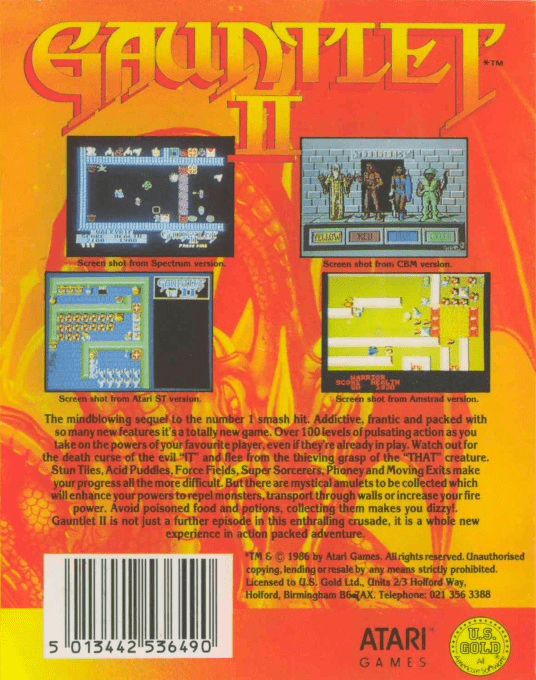 Gauntlet 2 — box-2D-back (EU)