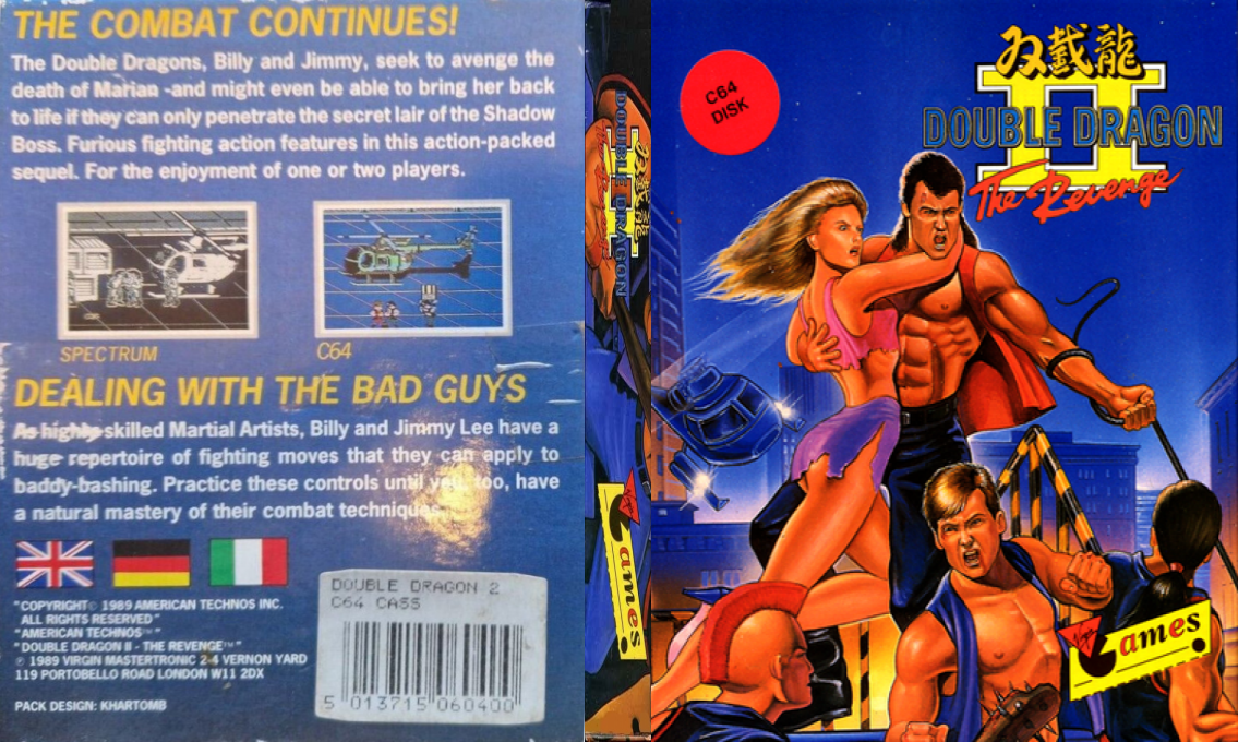 Double Dragon 2 - The Revenge — box-texture (EU)