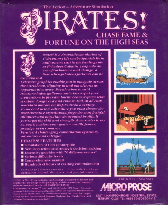 Pirates! — box-2D-back (EU)