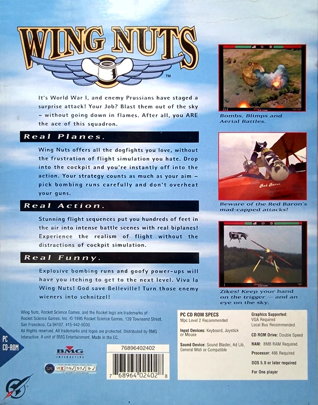 Wing Nuts - Battle In The Sky — box-2D-back (US)