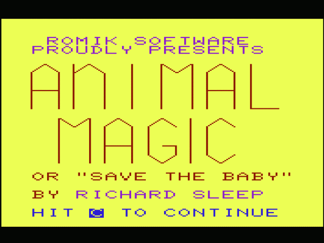 Animal Magic — sstitle (WOR)