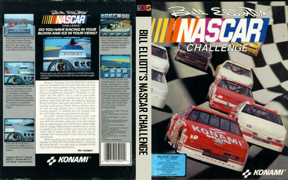 Bill Elliott's Nascar Challenge — box-texture (US)