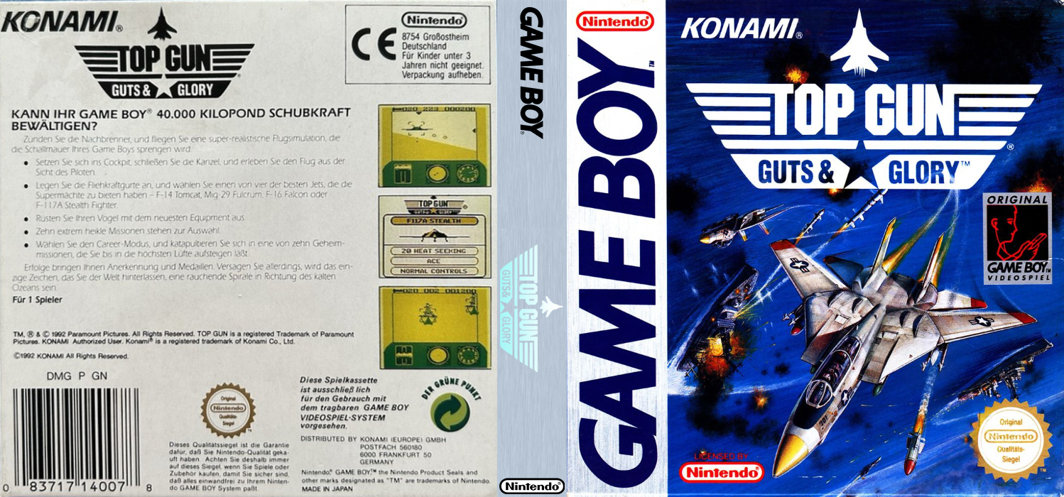Top Gun : Guts & Glory — box-texture (DE)