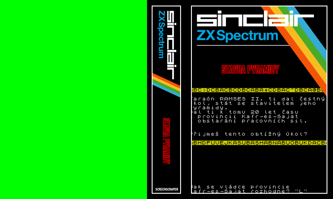 Stavba pyramidy — box-texture (SS)