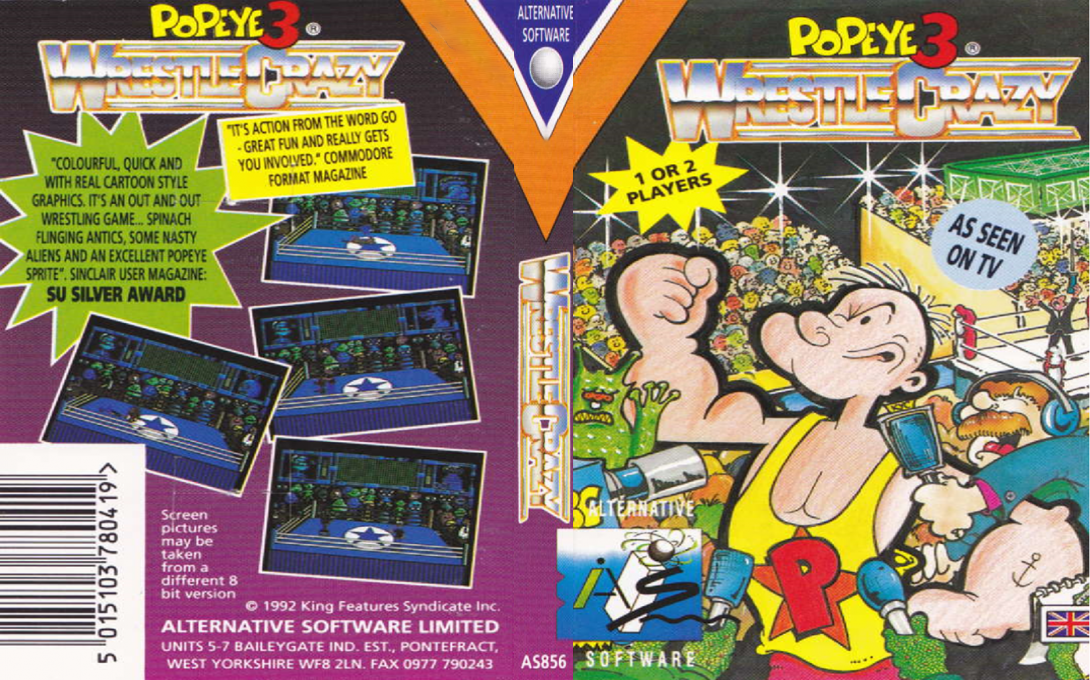 Popeye 3 - WrestleCrazy — box-texture (EU)