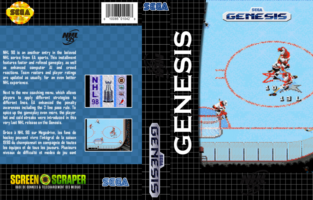 NHL 98 — box-texture (SS)
