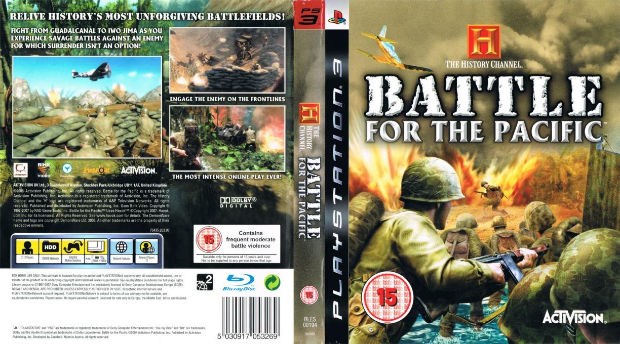 History Channel, The - Battle for the Pacific — box-texture (UK)