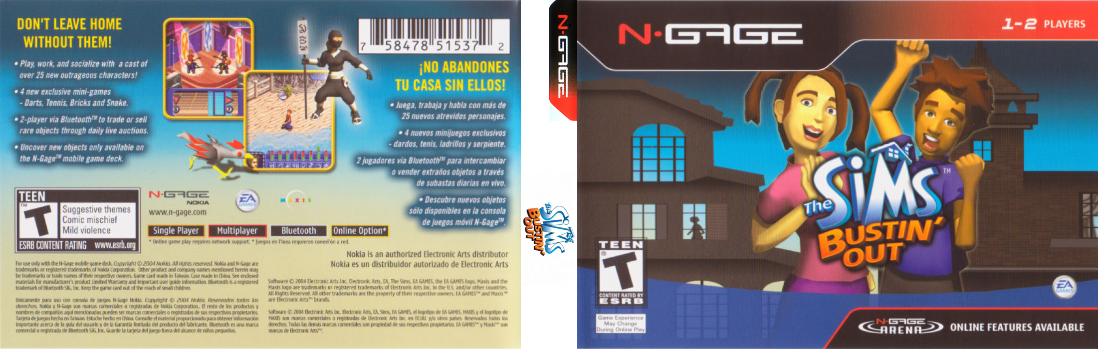 Sims, The - Bustin' Out — box-texture (US)