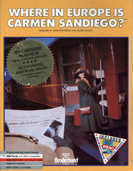 Where in Europe is Carmen Sandiego? box art