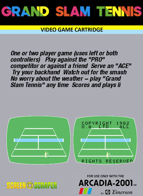 Grand Slam Tennis — box-2D-back (WOR)