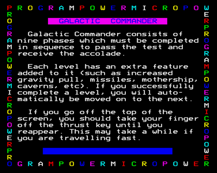Galactic Commander — sstitle (WOR)