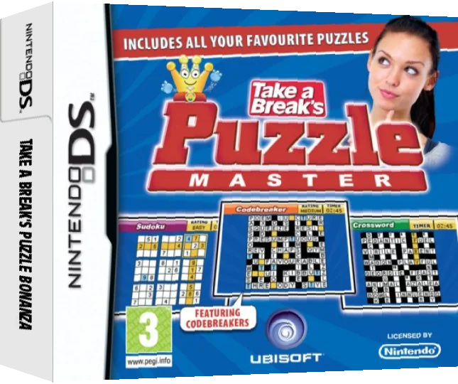 Take a Break's Puzzle Master — box-3D (EU)
