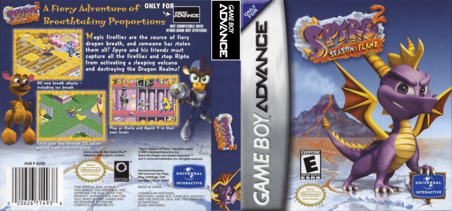 Spyro 2 - Season Of Flame — box-texture (US)