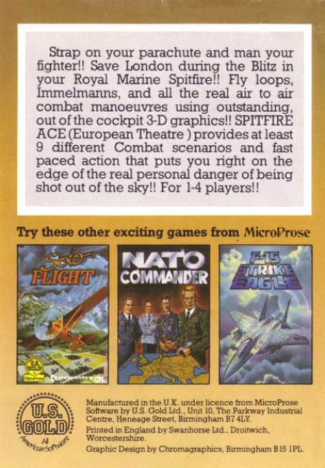 Spitfire Ace — box-2D-back (EU)