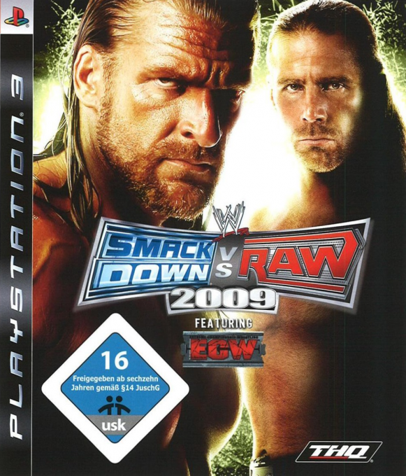 WWE SmackDown vs. Raw 2009 — box-2D (DE)